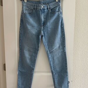 Mott & Bow Light Blue Straight Leg Mom Jeans